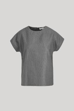 NEW GIULIVA HERITAGE women's ava wool and silk top in black geometric pattern